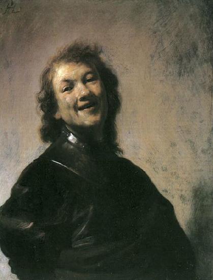 REMBRANDT Harmenszoon van Rijn Rembrandt laughing Sweden oil painting art